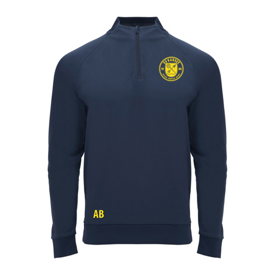 Half-Zipper mit Druck Wappen SV Karsee & Initialen