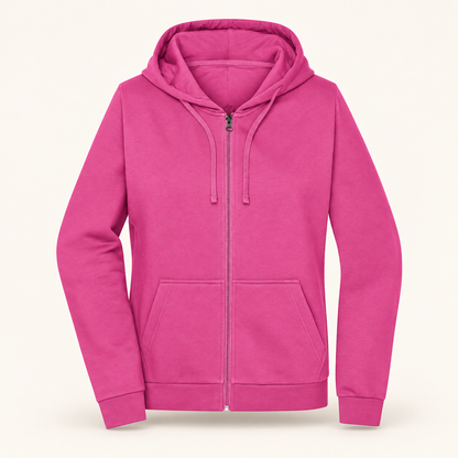 Pinke Damen Jacke mit Kapuze